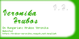 veronika hrubos business card
